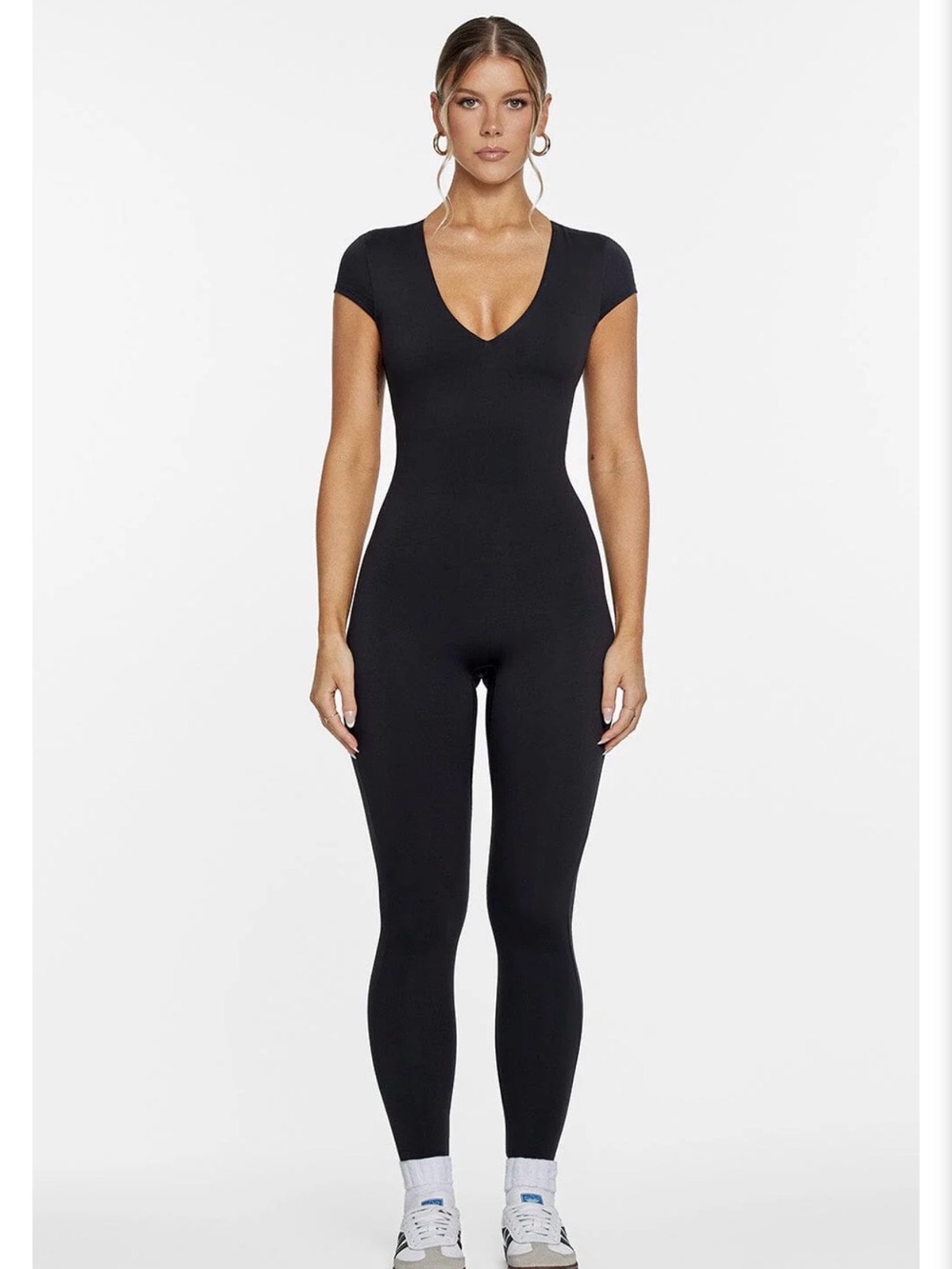 NAMA Black Body Butter V-Neck Jumpsuit